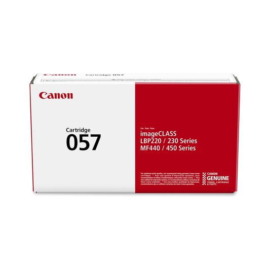 Canon 057 Genuine OEM Black Toner Cartridge – Standard Yield (3009C001)
