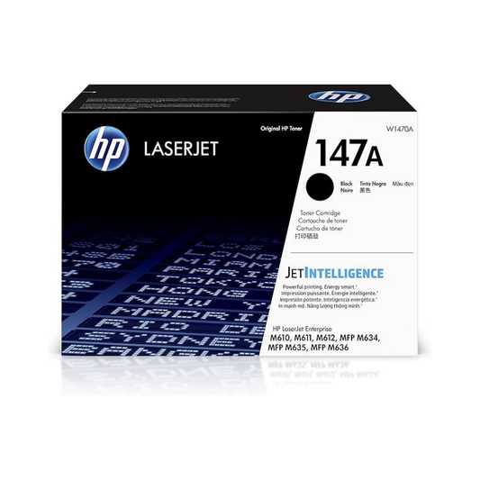 HP 147A Genuine OEM Black Toner Cartridge – Standard Yield (W1470A)