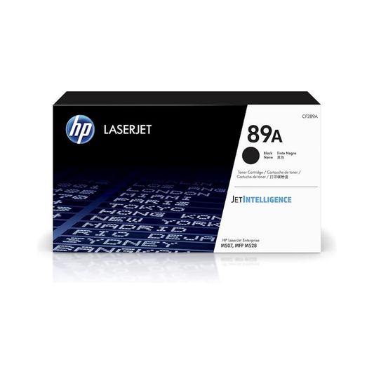 HP 89A Genuine OEM Black Toner Cartridge – Standard Yield (CF289A)