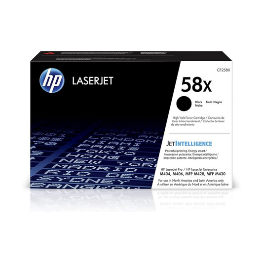 HP 58X Genuine OEM Black Toner Cartridge – High Yield (CF258X)