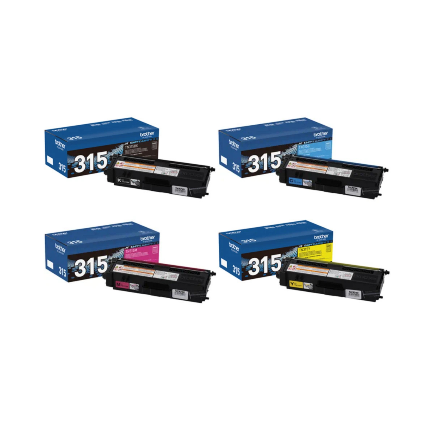 Brother TN-315 Genuine OEM Toner Set – 4-Pack