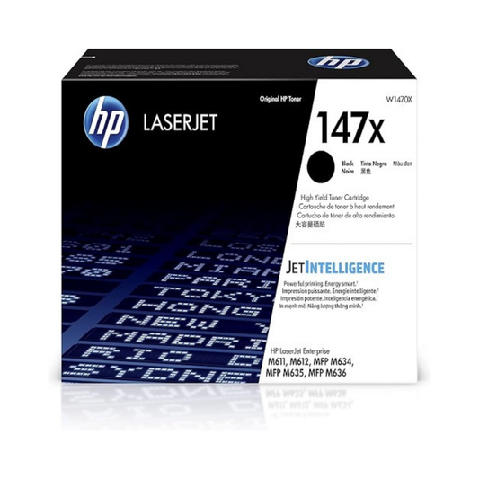 HP 147X Genuine OEM Black Toner Cartridge – High Yield (W1470X)
