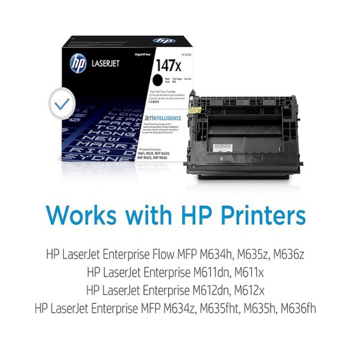 HP 147X Genuine OEM Black Toner Cartridge – High Yield (W1470X)