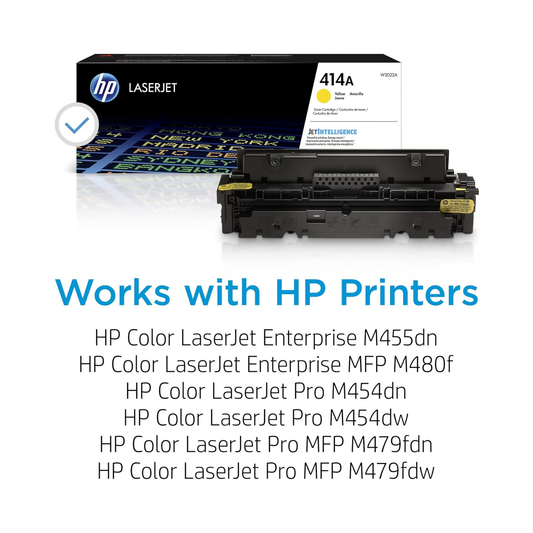 HP 414A Genuine OEM Toner Set – Black, Cyan, Yellow, Magenta (W2020A-W2023A)
