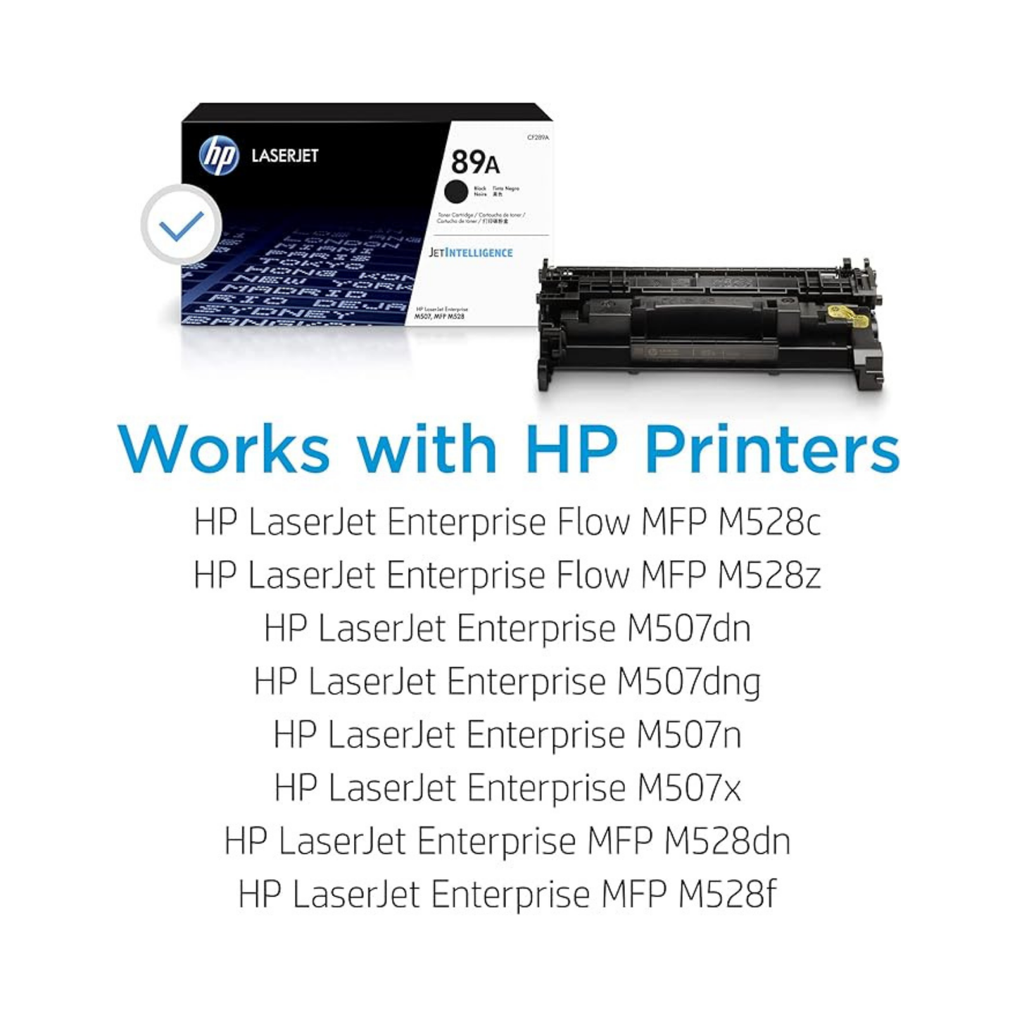HP 89A Genuine OEM Black Toner Cartridge – Standard Yield (CF289A)