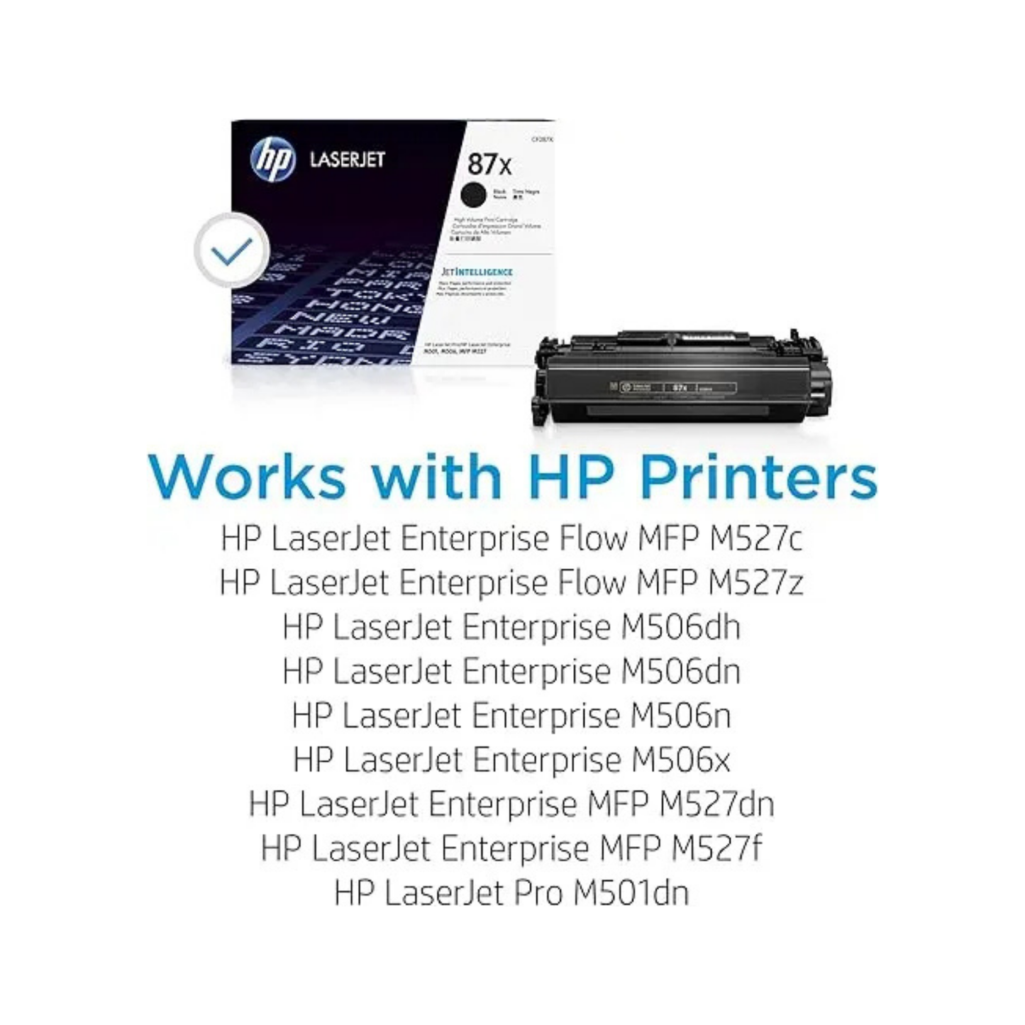 HP 87X Genuine OEM Black Toner Cartridge – High Yield (CF287X)