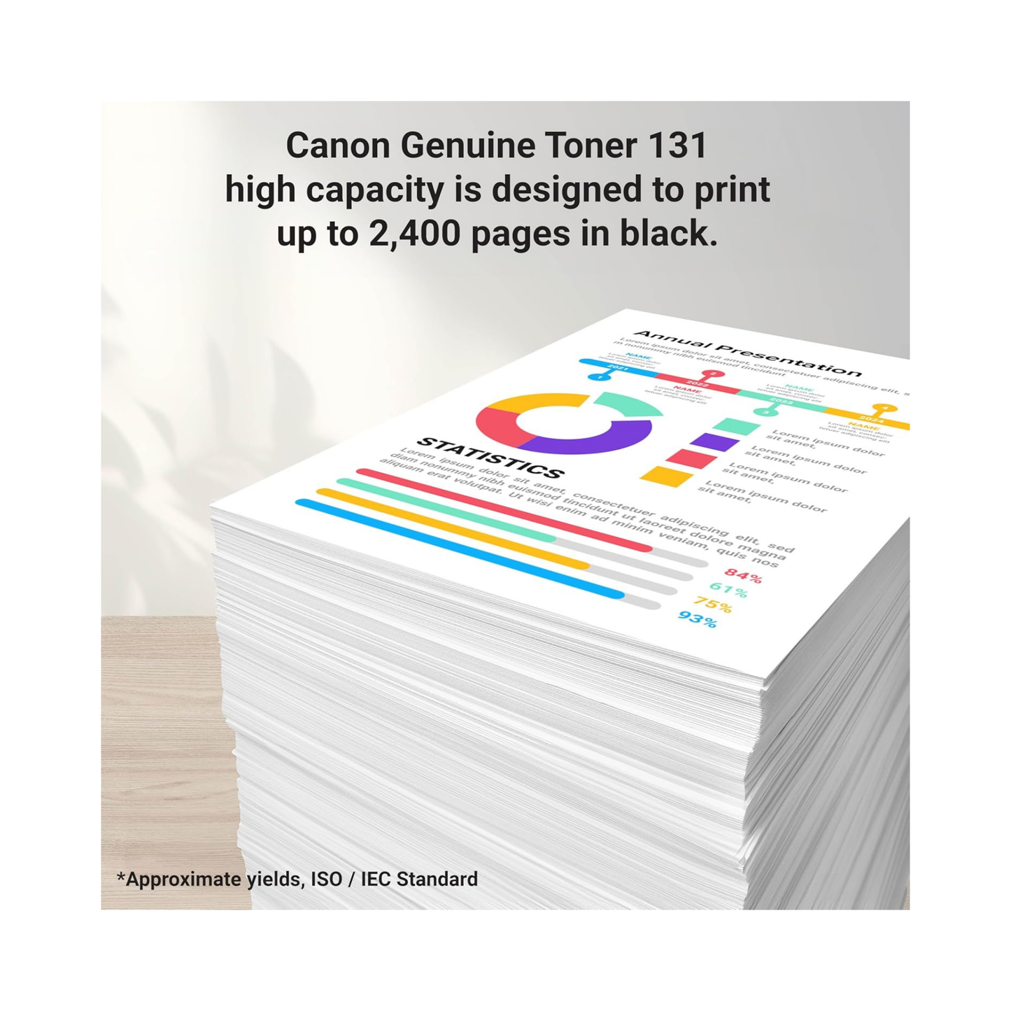 Canon 131H/131 Genuine OEM Toner Set – High Yield Black, Standard Yield Colors