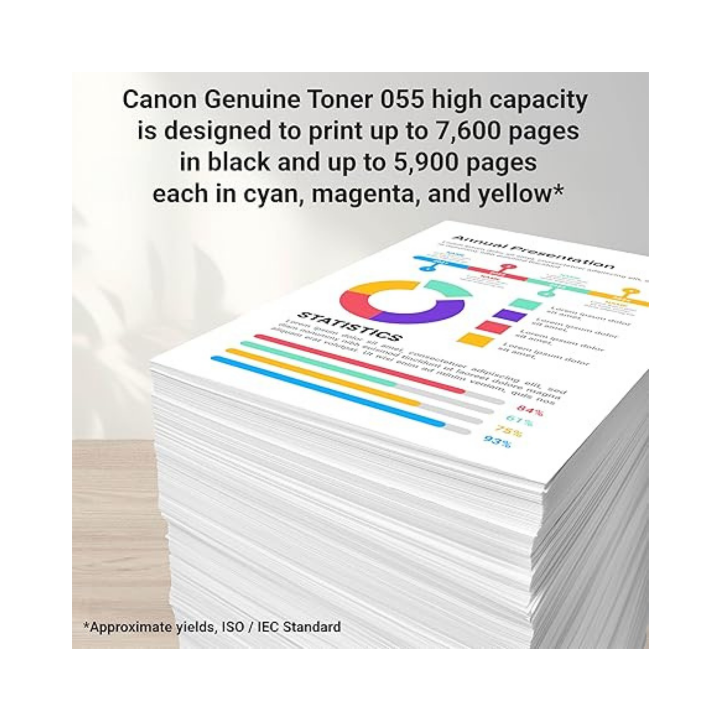 Canon 055H Genuine OEM Toner Set – Black, Cyan, Magenta, Yellow
