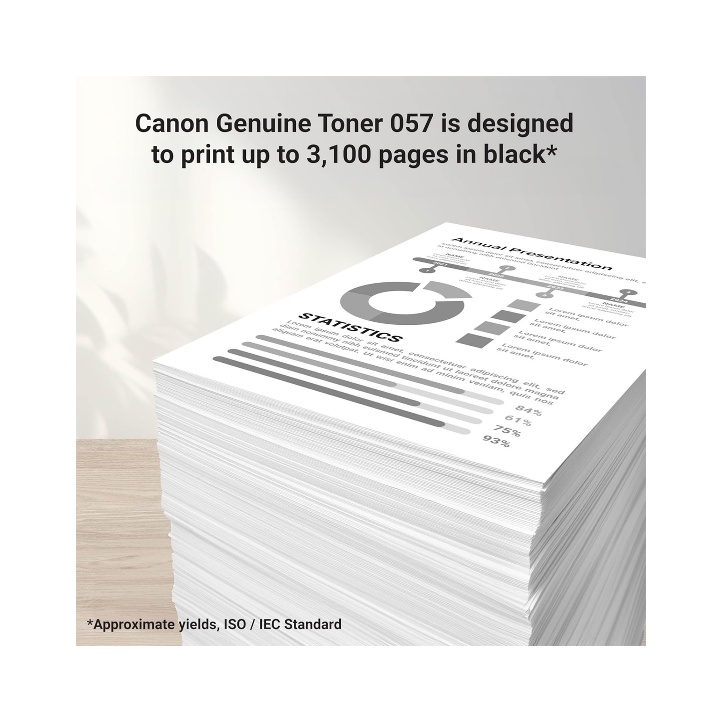 Canon 057 Genuine OEM Black Toner Cartridge – Standard Yield (3009C001)