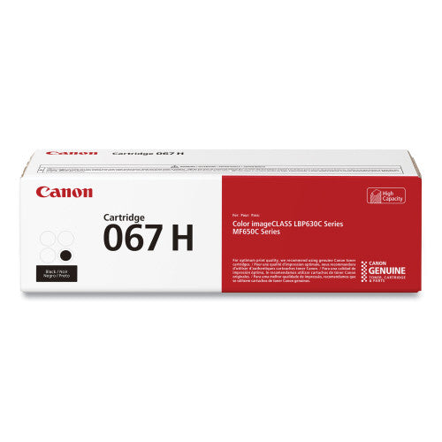 Canon 067H Genuine Original Toner Set (Black, Cyan, Magenta, Yellow) – High Yield