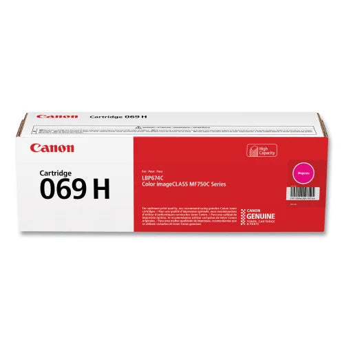 Canon 069H Genuine Original Toner Set (Black, Cyan, Magenta, Yellow) – High Yield
